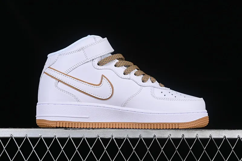 All Categories Nk Air Force 1 Air Force Series Nk Air Force 1 Mid Air Force Mid Nk Air Force 1'07 Mid Beige Yellow Stars Air Force One Mid Casual Sneakers WP5623-833